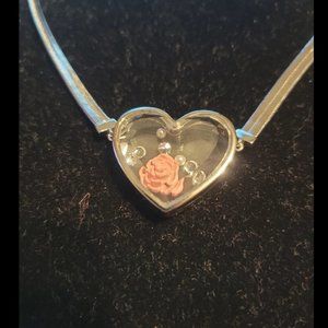 Origami Owl Prism Heart Herringbone Locket necklace